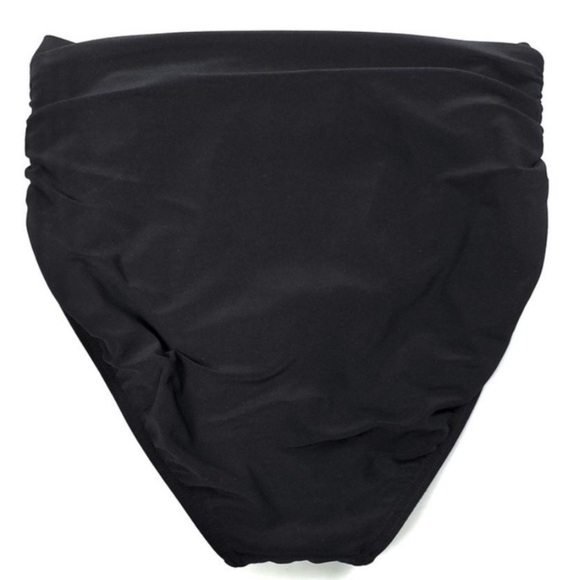 NWT MagicSuit Black Shirred Jersey Brief Swim Bikini Bottom - Picture 5 of 8